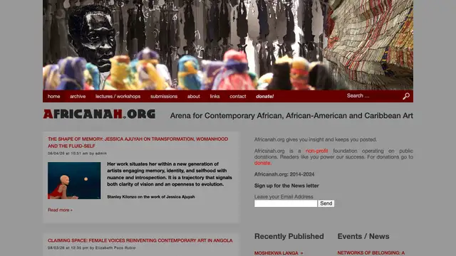 Africanah.org 網站預覽