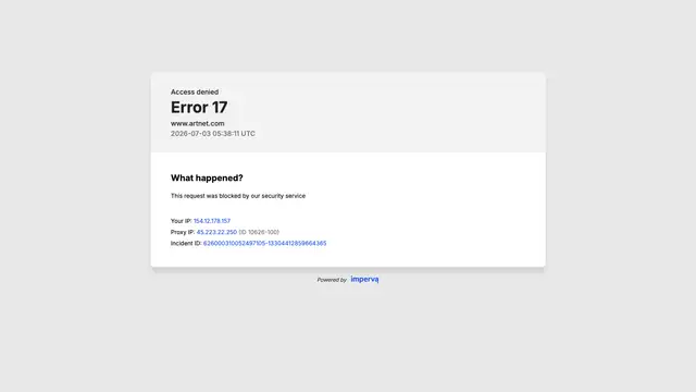 Artnet Website preview