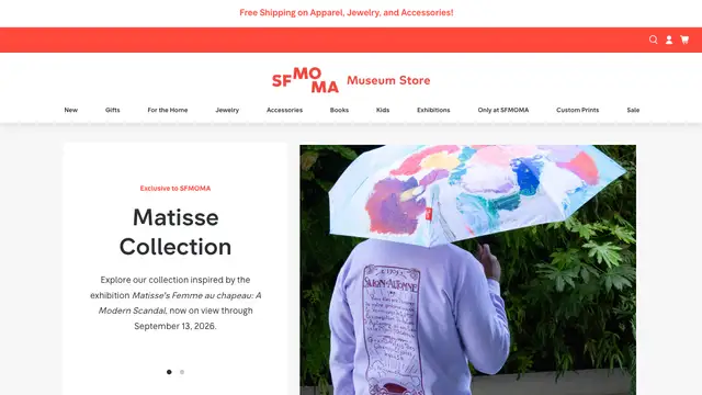 SFMOMA Museum Store Website preview