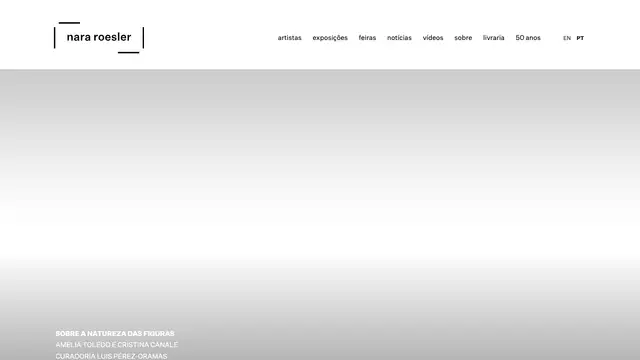 Galeria Nara Roesler Website preview