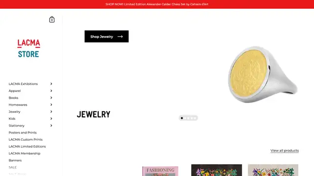 LACMA Store Website preview