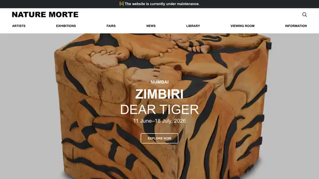 Nature Morte Website preview