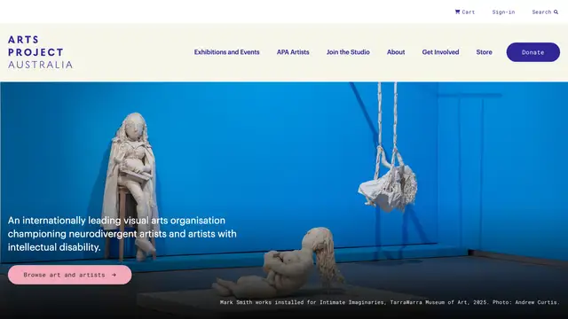 Arts Project Australia Предпросмотр сайта