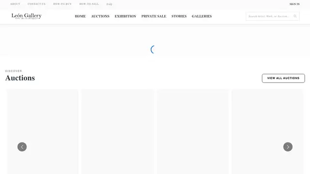 Leon Gallery Website preview