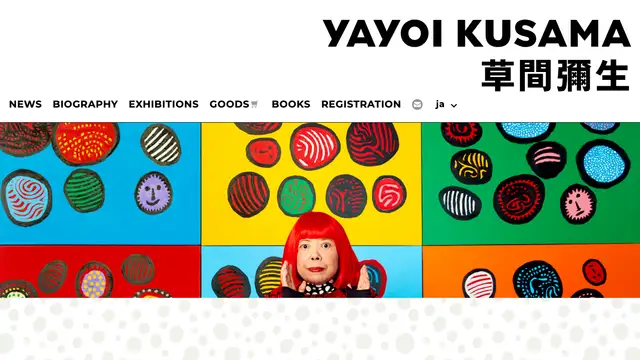 Yayoi Kusama Website preview