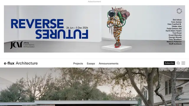 e-flux Architecture Website preview