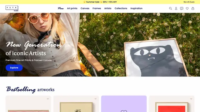 PSTR Studio Website preview