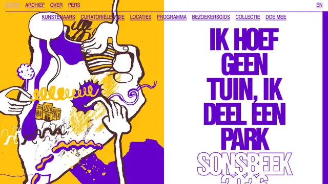 Sonsbeek Website preview