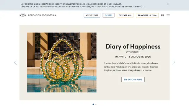 Boghossian Foundation Editions Website preview