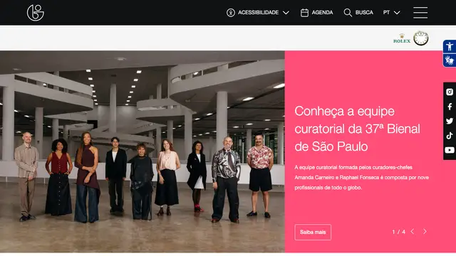 Bienal de São Paulo Website preview