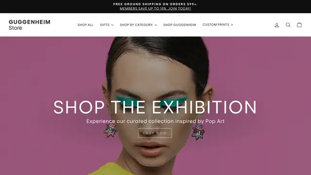 Guggenheim Store Website preview