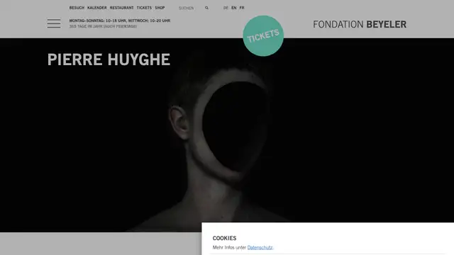 Fondation Beyeler Website preview