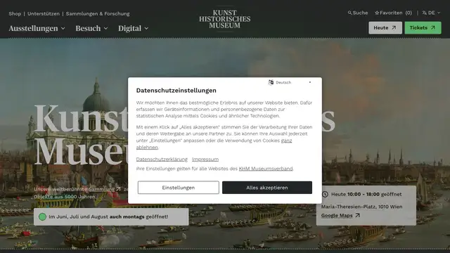 Kunsthistorisches Museum Aperçu du site