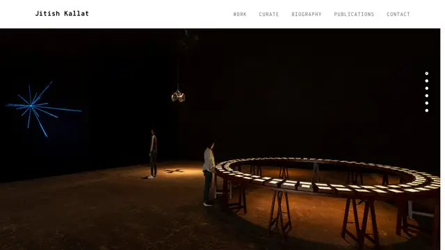 Jitish Kallat Website preview