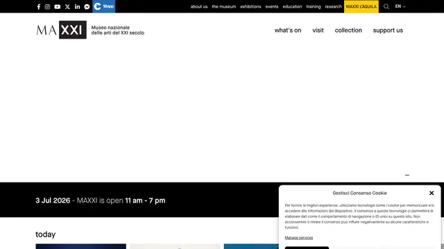 MAXXI Website preview