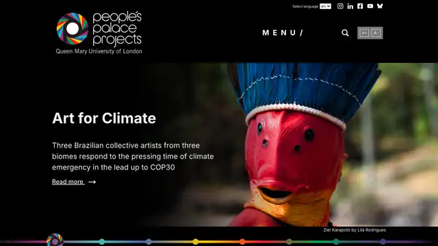 People's Palace Projects Website preview