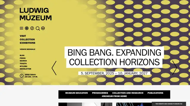 Ludwig Museum Budapest Shop Website preview