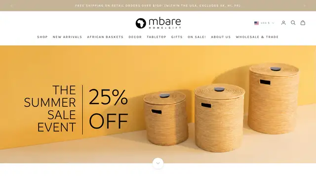 Mbare Website preview