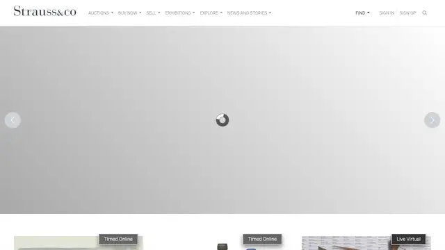 Strauss and Co Website preview