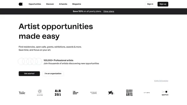 ArtConnect Website preview