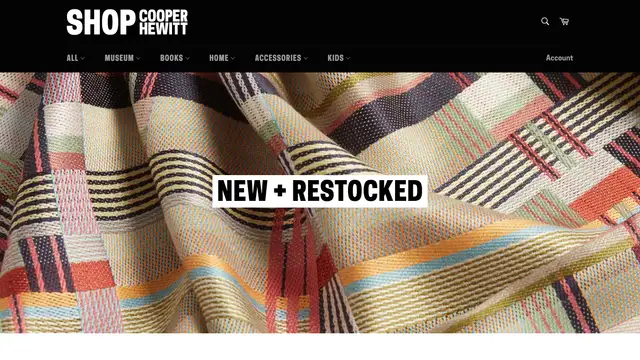 Cooper Hewitt Shop Website preview