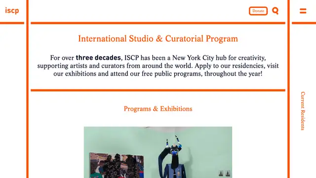 ISCP New York Website preview