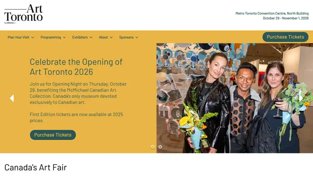 Art Toronto Website preview