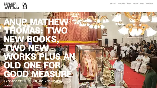 DAAD Artists-in-Berlin Program Website preview
