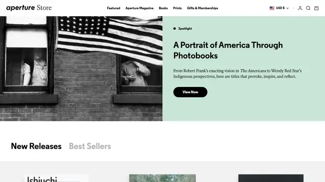 Aperture Store Website preview