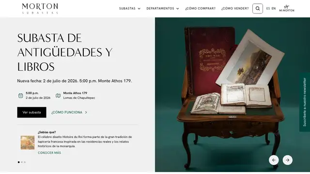 Morton Subastas Website preview