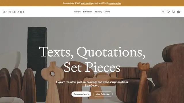Uprise Art Website preview
