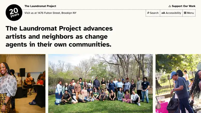 The Laundromat Project Website preview