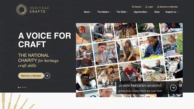 Heritage Crafts Website preview