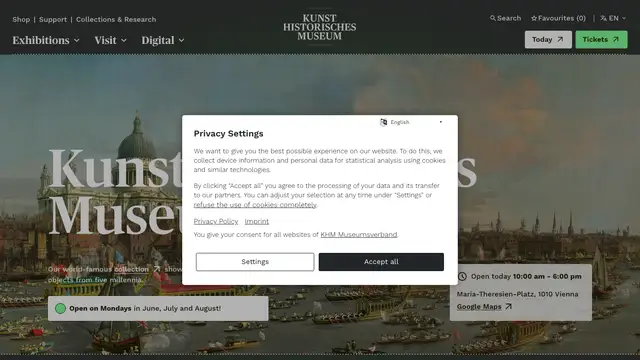 Kunsthistorisches Museum Aperçu du site
