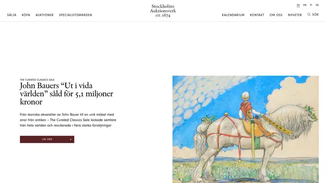 Auktionsverket Aperçu du site