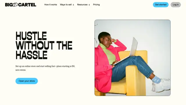 Big Cartel Website preview