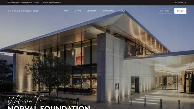 Norval Foundation Website preview