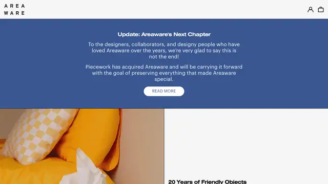 Areaware Website preview