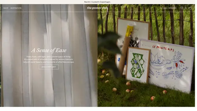 The Poster Club Website preview