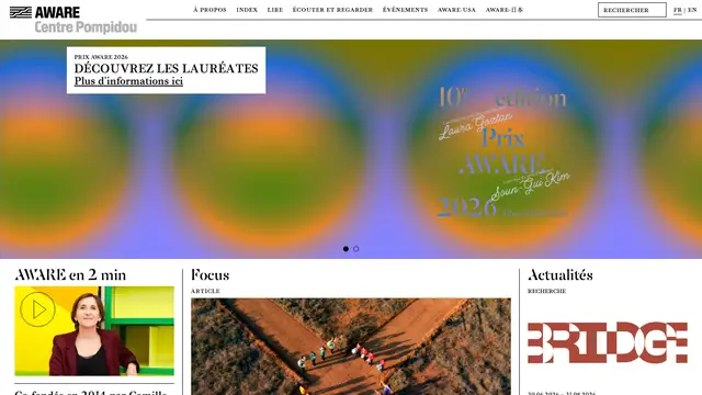 Archives of Women Artists Research and Exhibitions Website preview