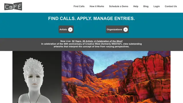 Call for Entry Website preview
