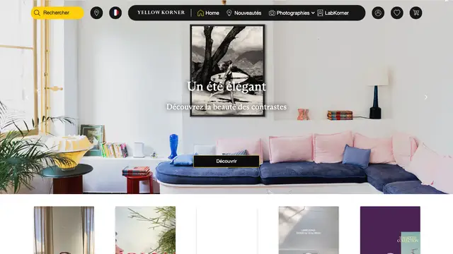 YellowKorner Website preview