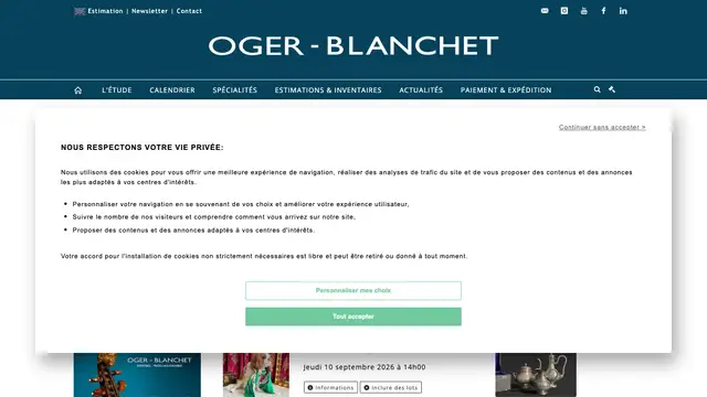 Oger & Blanchet Website preview