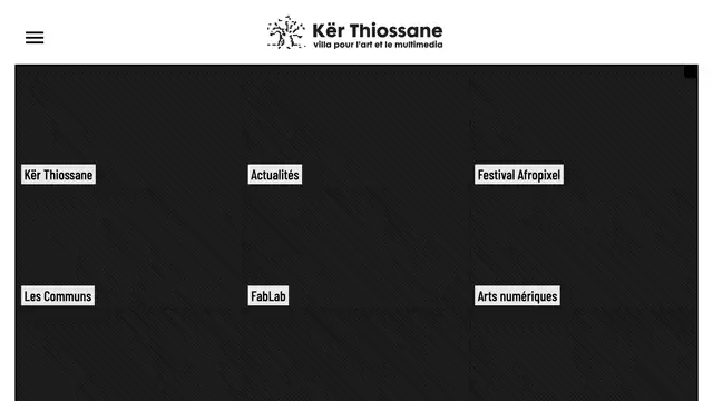Kër Thiossane Website preview