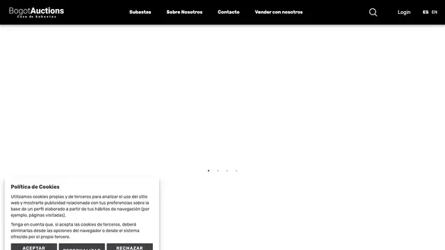 Bogota Auctions Website preview
