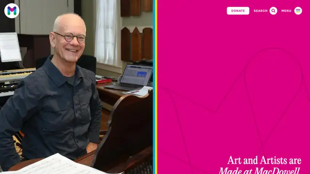 MacDowell Website preview