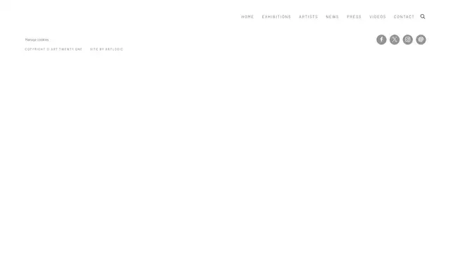 Art Twenty One Website preview