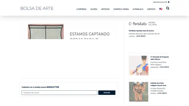 Bolsa de Arte Website preview