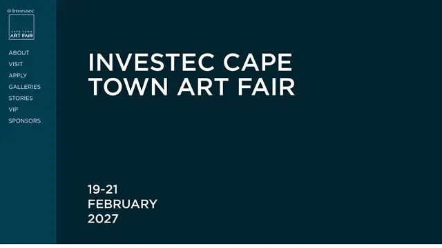 Investec Cape Town Art Fair Website preview