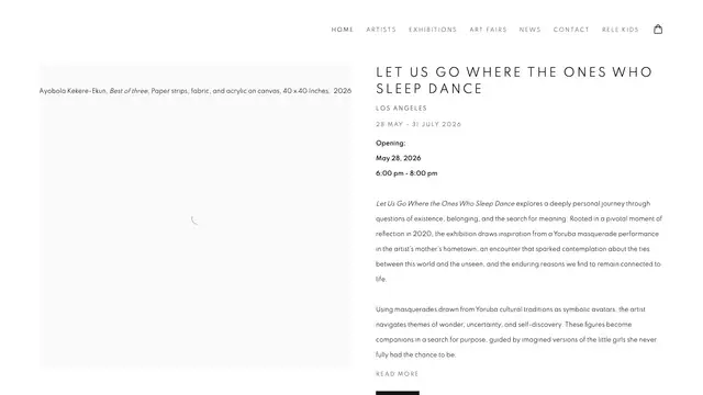 Rele Gallery Website preview